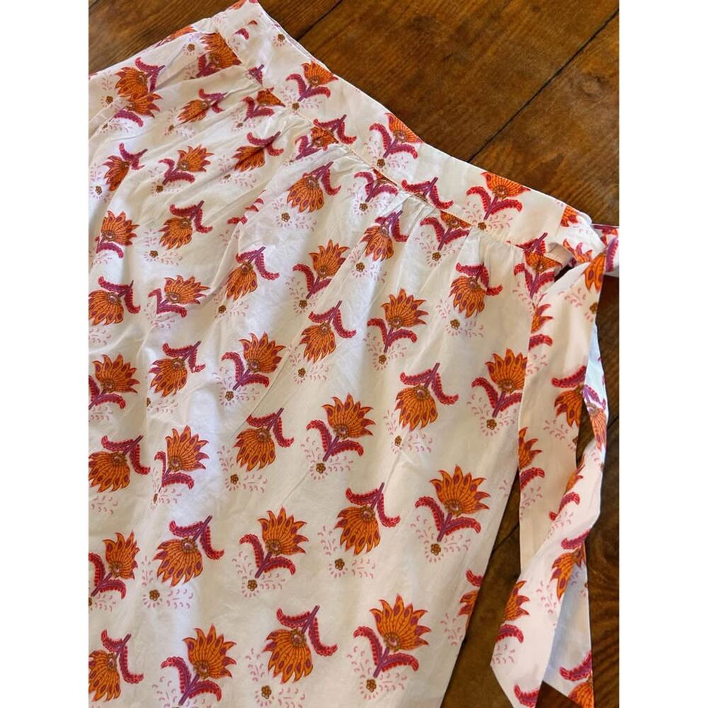Sz 6 - J Crew Faux Wrap Midi Skirt - Picture 2 of 7